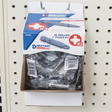 Best Way Tools 0.25 x 2.5 in. Phillips Carbon Steel Power Bit, 150 Piece 2601656